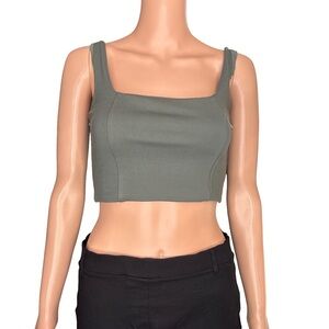 Love Bonito Fia Classic Crop Top in Lotus Green Size 4
